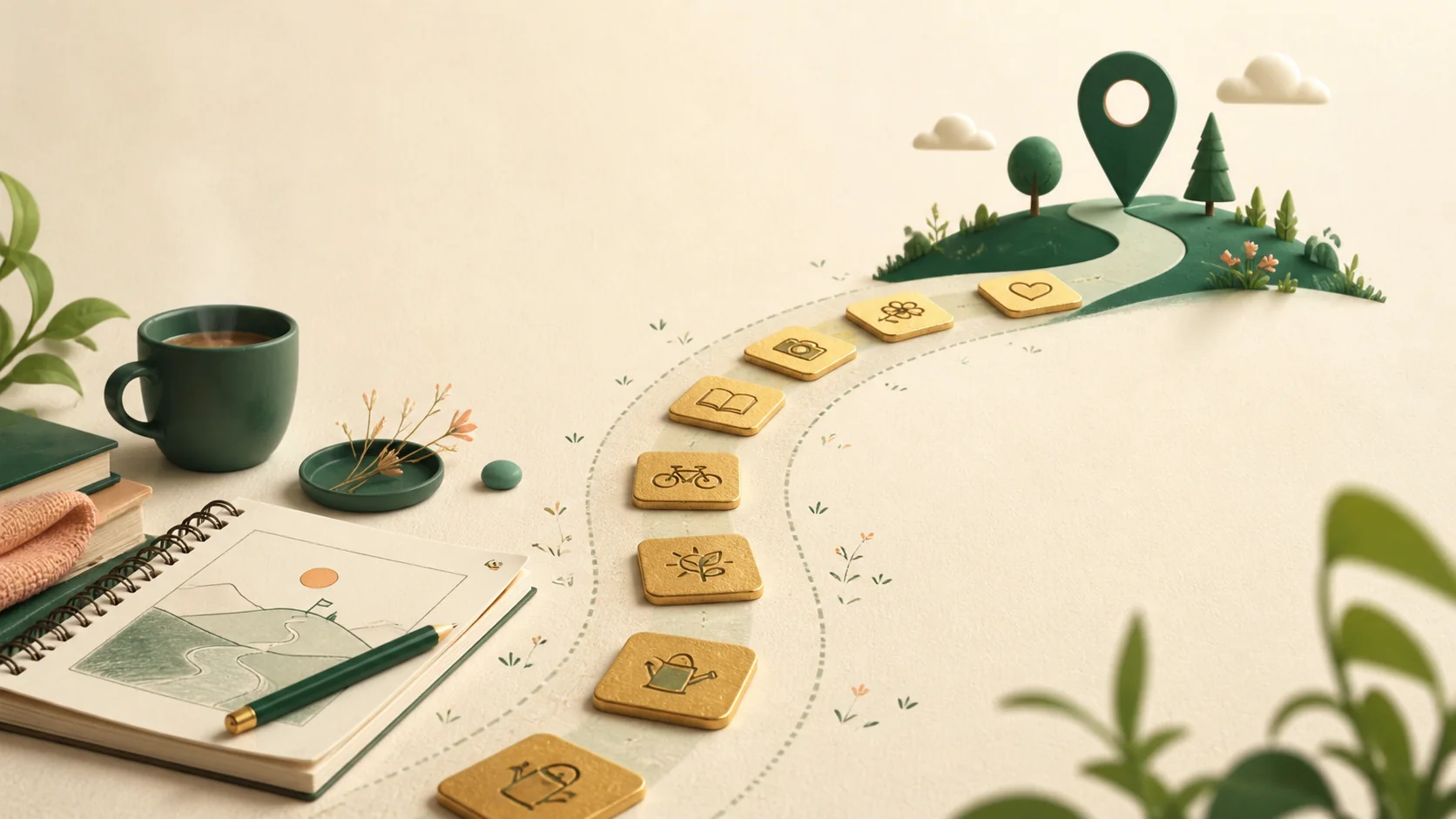 Piano settimanale illustrato con tappe regolari e verificabili